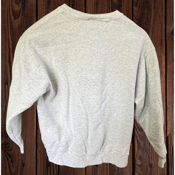 390th Bomb Group (H) Gray Sweatshirt Size Large Veterans Assoc B17 Plane STAINED - Picture 2 of 10